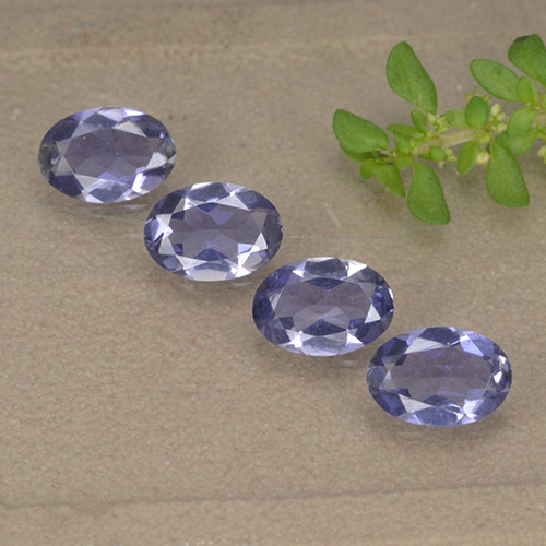 1,23 ct natürliche violetter Iolith-Edelsteine, Oval Schliff, VVS-VS