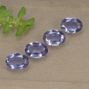 1,23 ct natürliche violetter Iolith-Edelsteine, Oval Schliff, VVS-VS