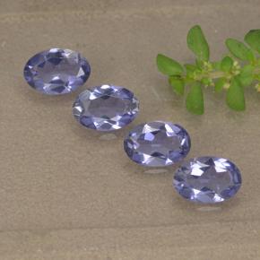 1,34 ct natürliche violetter Iolith-Edelsteine, Oval Schliff, VVS-VS