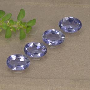 1,34 ct natürliche violetter Iolith-Edelsteine, Oval Schliff, VVS-VS