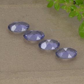 1,34 ct natürliche violetter Iolith-Edelsteine, Oval Schliff, VVS-VS
