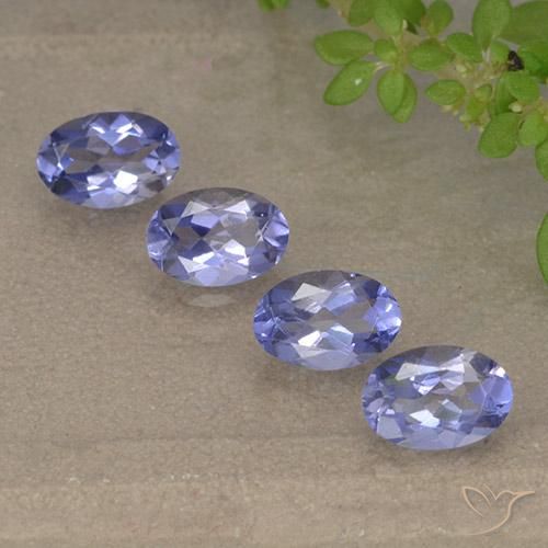 1,66 ct natürliche violetter Iolith-Edelsteine, Oval Schliff, VVS-VS