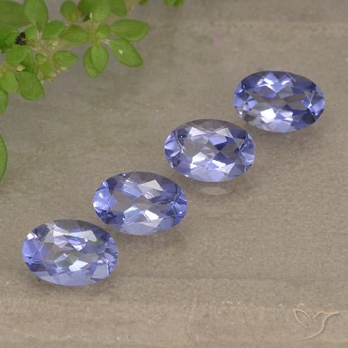 1,66 ct natürliche violetter Iolith-Edelsteine, Oval Schliff, VVS-VS