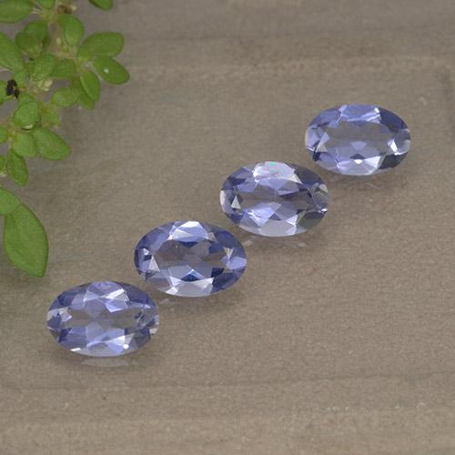 1,34 ct natürliche violetter Iolith-Edelsteine, Oval Schliff, VVS-VS