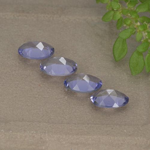 1,34 ct natürliche violetter Iolith-Edelsteine, Oval Schliff, VVS-VS