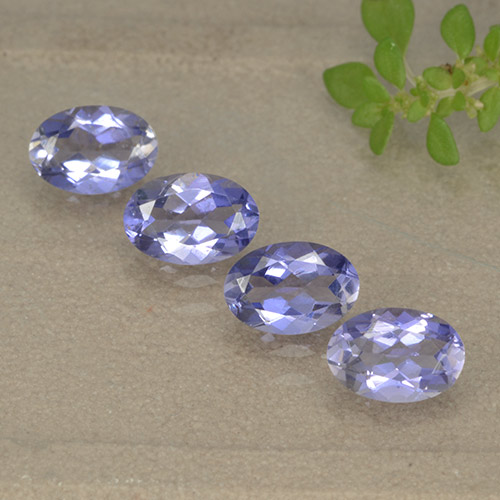 1,68 ct natürliche violetter Iolith-Edelsteine, Oval Schliff, VS