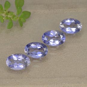 1,68 ct natürliche violetter Iolith-Edelsteine, Oval Schliff, VS