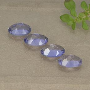 1,68 ct natürliche violetter Iolith-Edelsteine, Oval Schliff, VS