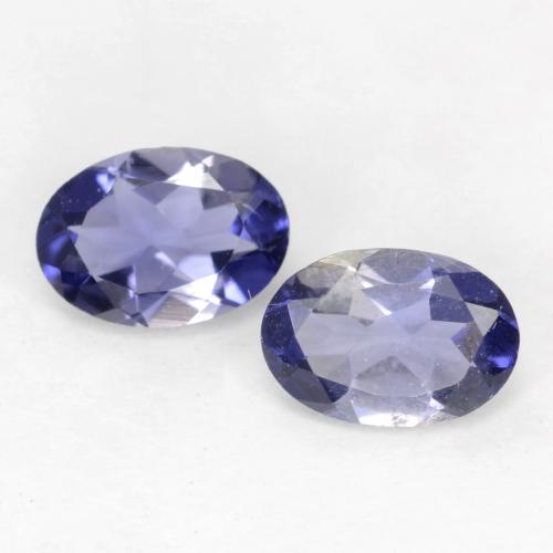 0,73 ct natürliche blauer Iolith-Edelsteine, Oval Schliff, VS