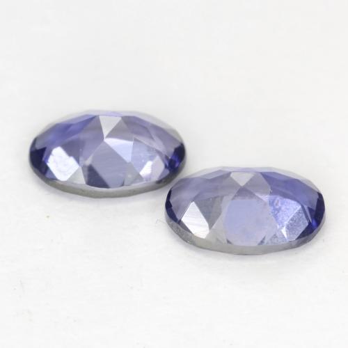 0,73 ct natürliche blauer Iolith-Edelsteine, Oval Schliff, VS