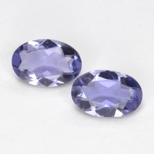 0,61 ct natürliche blauer Iolith-Edelsteine, Oval Schliff, VS