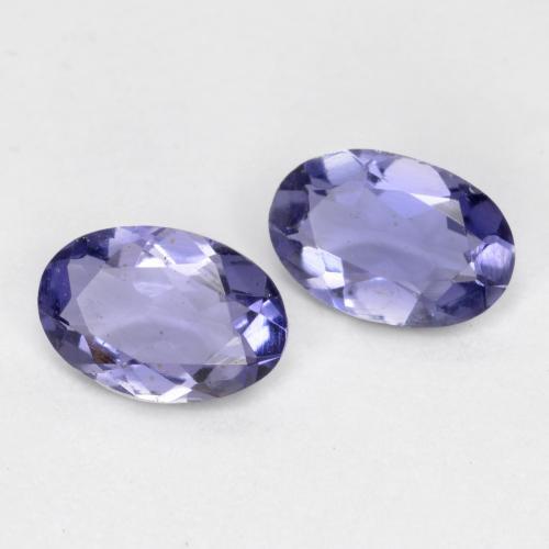 0,61 ct natürliche blauer Iolith-Edelsteine, Oval Schliff, VS