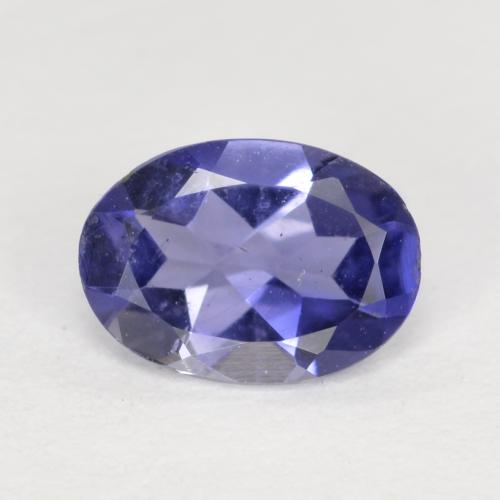 0,32 ctw natürlicher blauer Iolith, Oval Schliff, VVS-VS