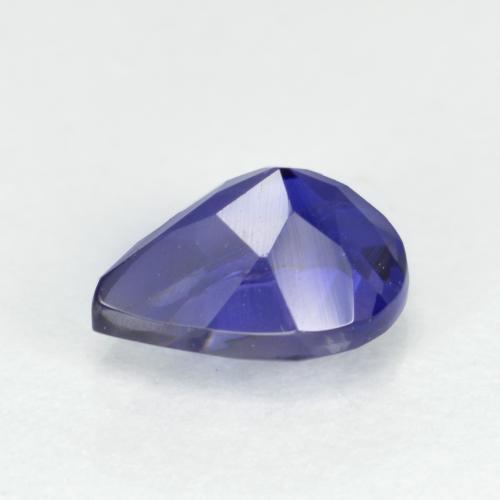 0,59 ctw natürlicher blauer Iolith, Birnenform, VS