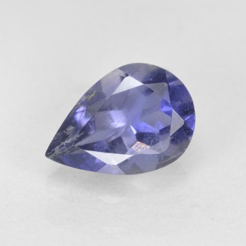 0,61 ctw natürlicher blauer Iolith, Birnenform, SI
