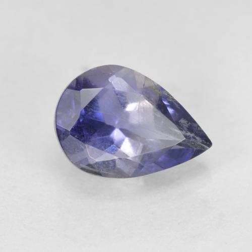 0,61 ctw natürlicher blauer Iolith, Birnenform, SI
