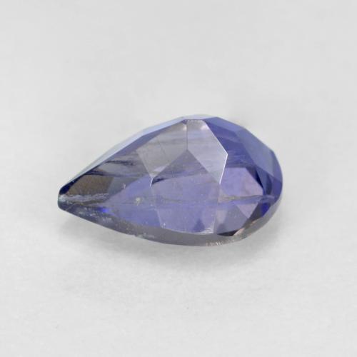 0,61 ctw natürlicher blauer Iolith, Birnenform, SI