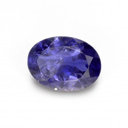 0,67 ctw natürlicher blauer Iolith, Oval Schliff, VS-SI
