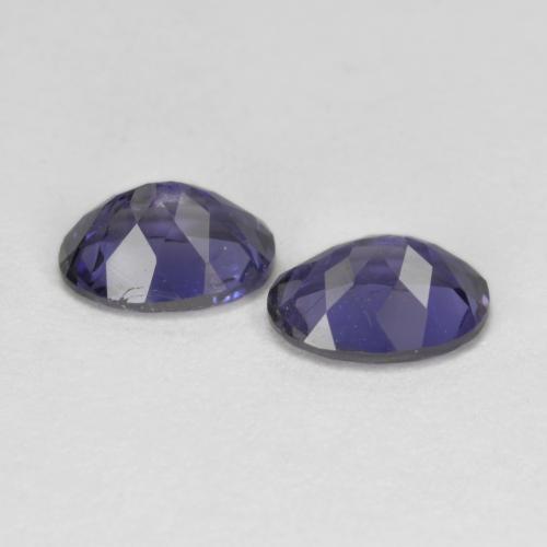 1.37 ct natürliche Aubergine Veilchen Iolith-Edelsteine, Oval Schliff, VS-SI