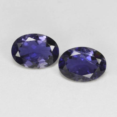 1,27 ct natürliche violetter Iolith-Edelsteine, Oval Schliff, VS-SI