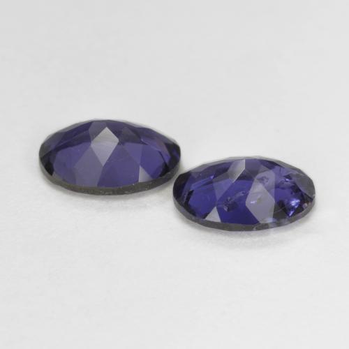 1,27 ct natürliche violetter Iolith-Edelsteine, Oval Schliff, VS-SI