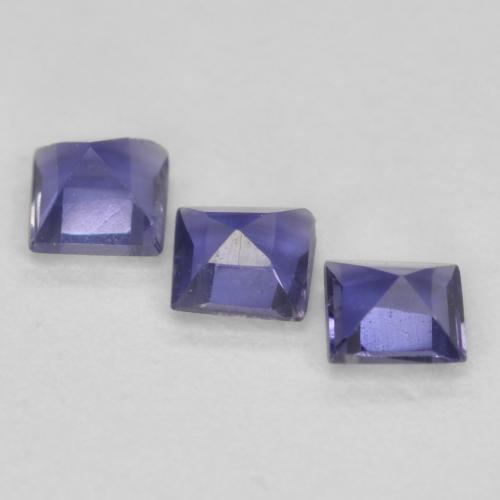 0,23 ct natürliche violetter Iolith-Edelsteine, Quadrat, VS