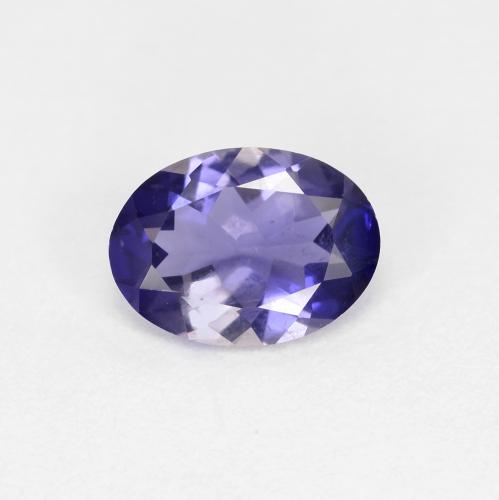 0,55 ctw natürlicher Tiefpurpur Iolith, Oval Schliff, VS