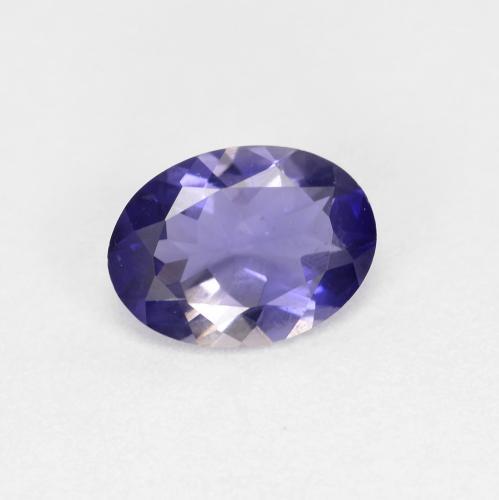 0,55 ctw natürlicher Tiefpurpur Iolith, Oval Schliff, VS