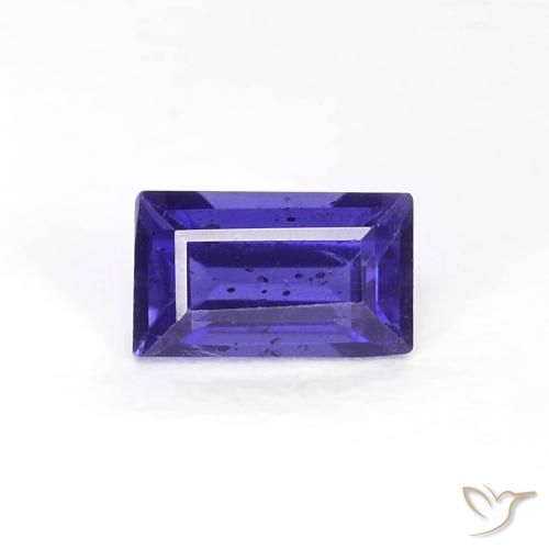 0.27ct Natürlicher tieflila Iolith, Baguette, VS