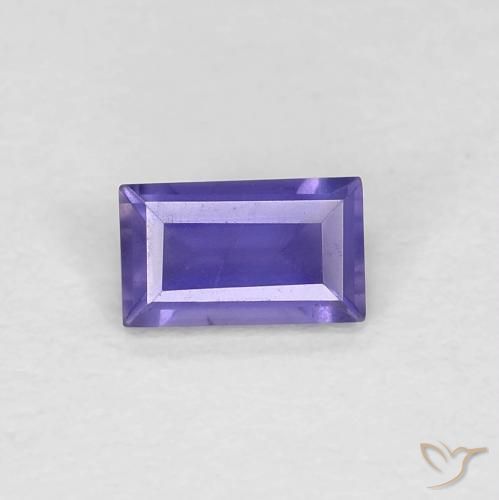 0.23ct Natürlicher Helles Violett Iolith, Baguette, VS