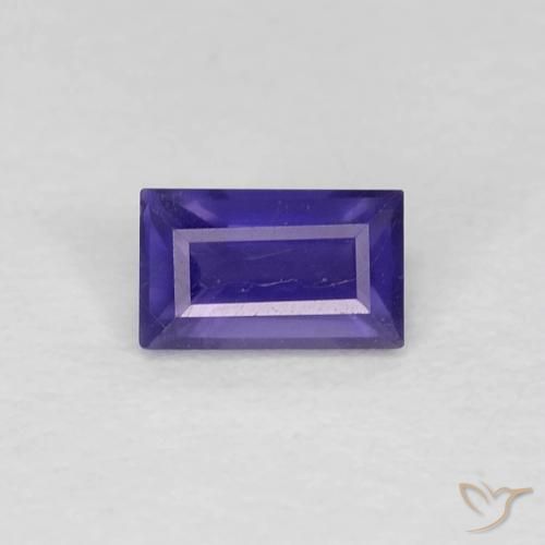 0.26ct Natürlicher Intensives Violett Iolith, Baguette, VS