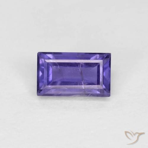 0.30ct Natürlicher Intensives Violett Iolith, Baguette, VS