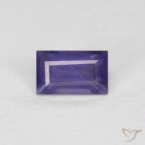0.33ct Natürlicher Mittelviolett Iolith, Baguette, VS
