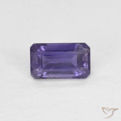 0.31ct Natürlicher Aubergine Veilchen Iolith, Smaragdschliff, VS