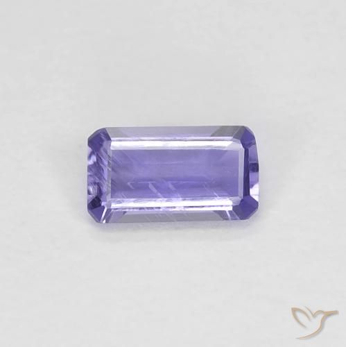 0.23ct Natürlicher Rosaig-violett Iolith, Smaragdschliff, VVS-VS