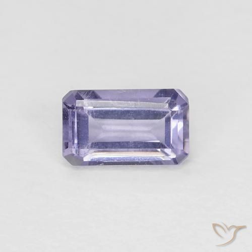0.28ct Natürlicher Rosaig-violett Iolith, Smaragdschliff, VS