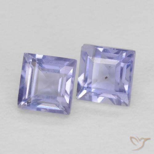 0.20 ct natürliche Silberblau Iolith-Edelsteine, Quadrat, VS