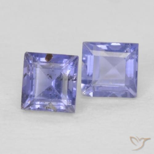 0.20 ct natürliche Silberblau Iolith-Edelsteine, Quadrat, VS