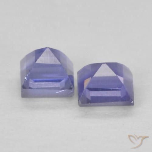 0.22 ct natürliche tieflila Iolith-Edelsteine, Quadrat, VS