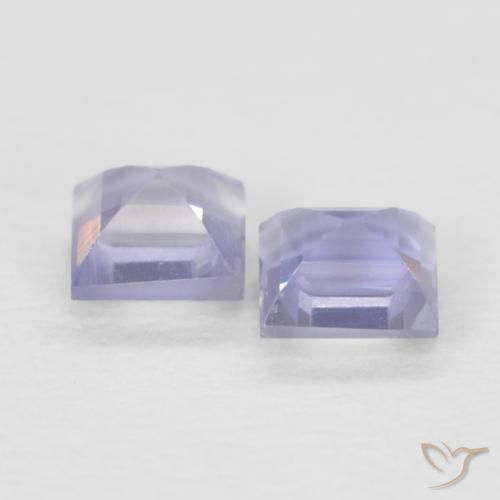 0.18 ct natürliche Medium Light-Violet Iolith-Edelsteine, Quadrat, VS