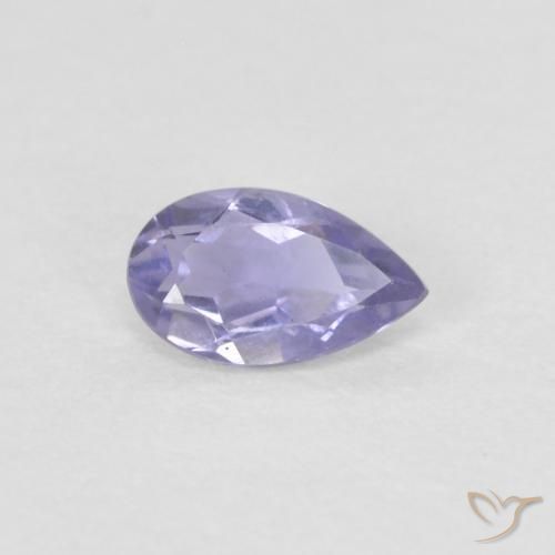 9,17 ctw natürlicher Rosaig-violett Iolith, Birnenform, VVS