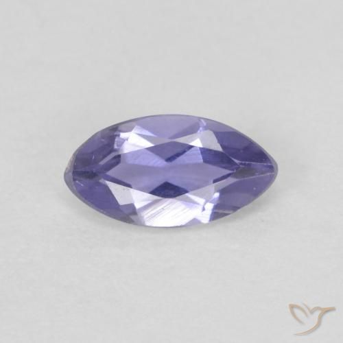 0.19ct Natürlicher Medium Light-Violet Iolith, Marquise, VVS, Photo A