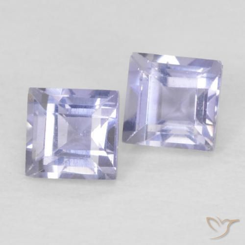 0.22 ct natürliche Helles Himmelblau Iolith-Edelsteine, Quadrat, VS