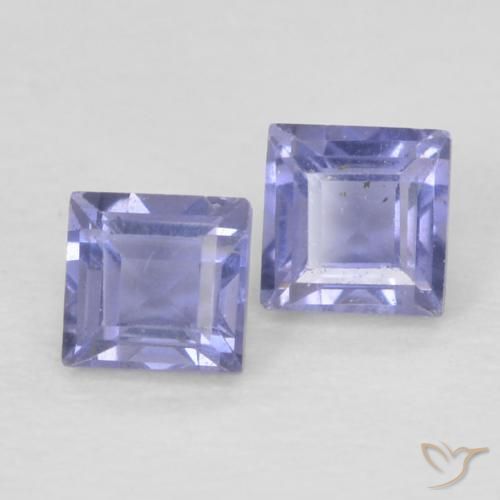 0.20 ct natürliche Silberblau Iolith-Edelsteine, Quadrat, VS