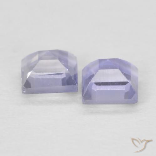 0.17 ct natürliche Hellviolettes Blau Iolith-Edelsteine, Quadrat, VS