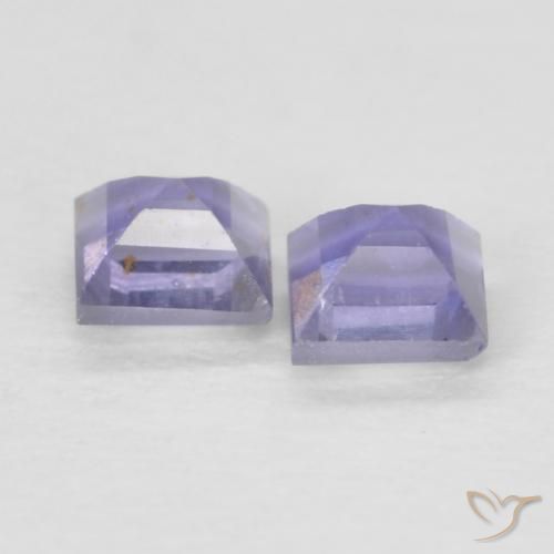 0.19 ct natürliche Silberblau Iolith-Edelsteine, Quadrat, VS
