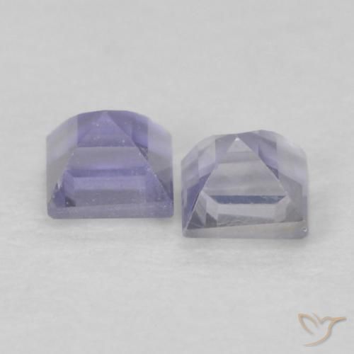 0.20 ct natürliche Hellviolettes Blau Iolith-Edelsteine, Quadrat, VS