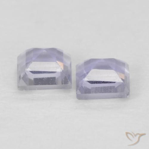 0.18 ct natürliche Helles Himmelblau Iolith-Edelsteine, Quadrat, VS