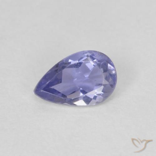 0.17ct Natürlicher Medium Light-Violet Iolith, Birnenform, VVS