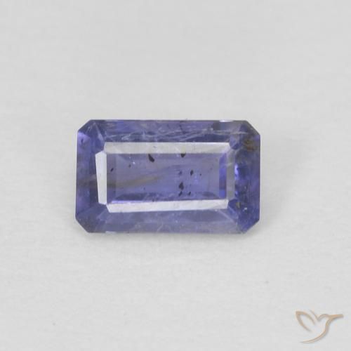 0.24ct Natürlicher Mittelviolett Iolith, Smaragdschliff, VS-SI